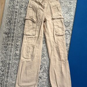 Bershka Light Tan Cargo Pants